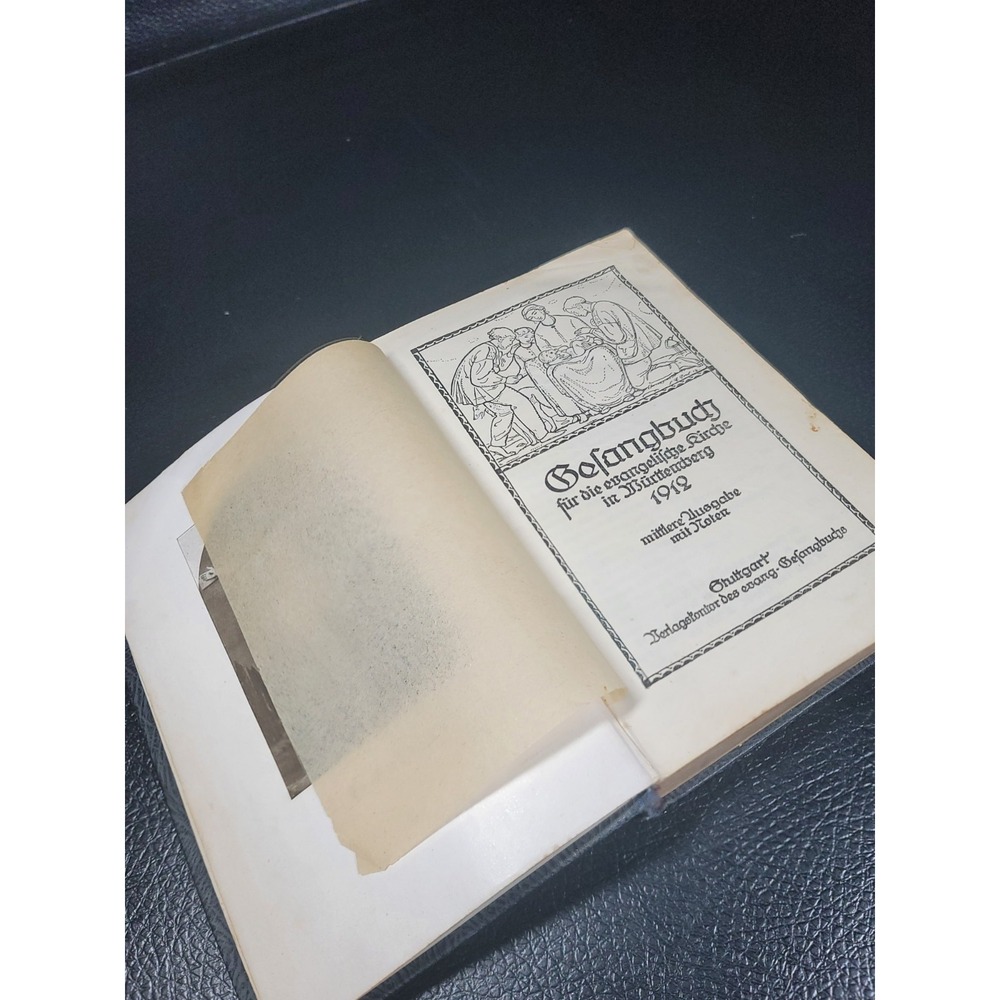 Gesangbuch Kirche Württemberg 1912 German Hymnal Bible Religion Hardcover Book